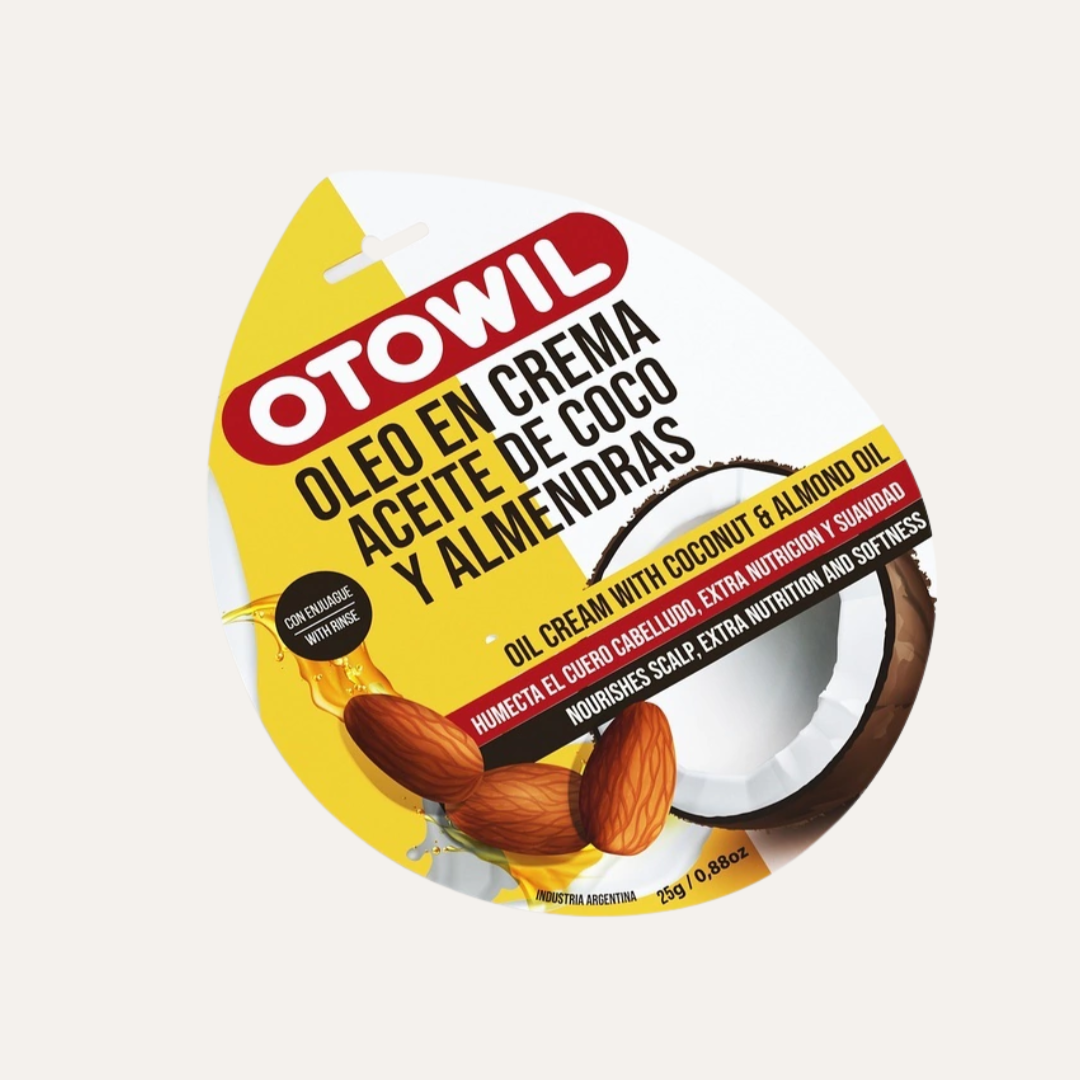 MASCARILLA OLEO EN CREMA - CON ACEITE DE COCO Y ALMENDRAS