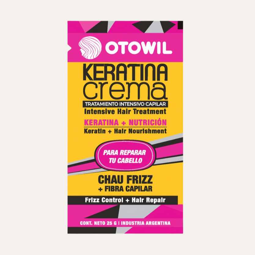 MASCARILLA CON KERATINA 25g REPARADORA - OTOWIL