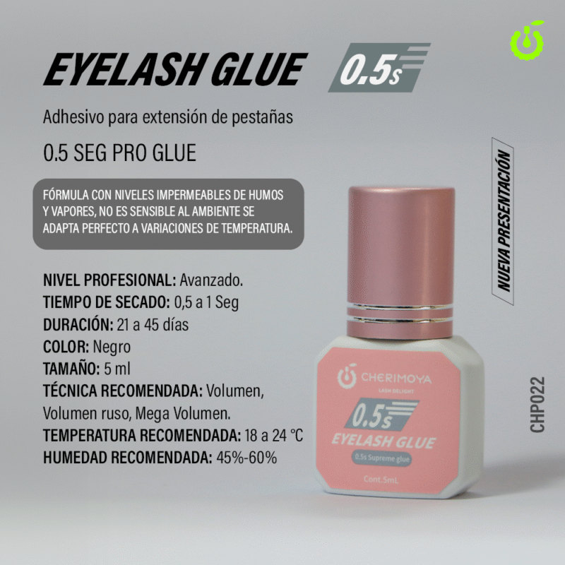 ADHESIVO PARA EXTENSIONES DE PESTAÑAS CHERIMOYA - 5ml SUPREME GLUE 0,5s