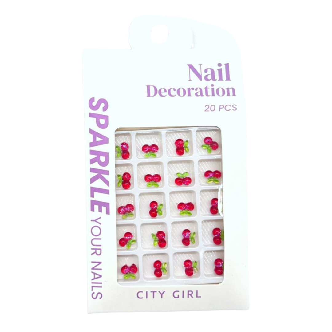 CEREZAS - APLIQUES PARA UÑAS - CITY GIRL