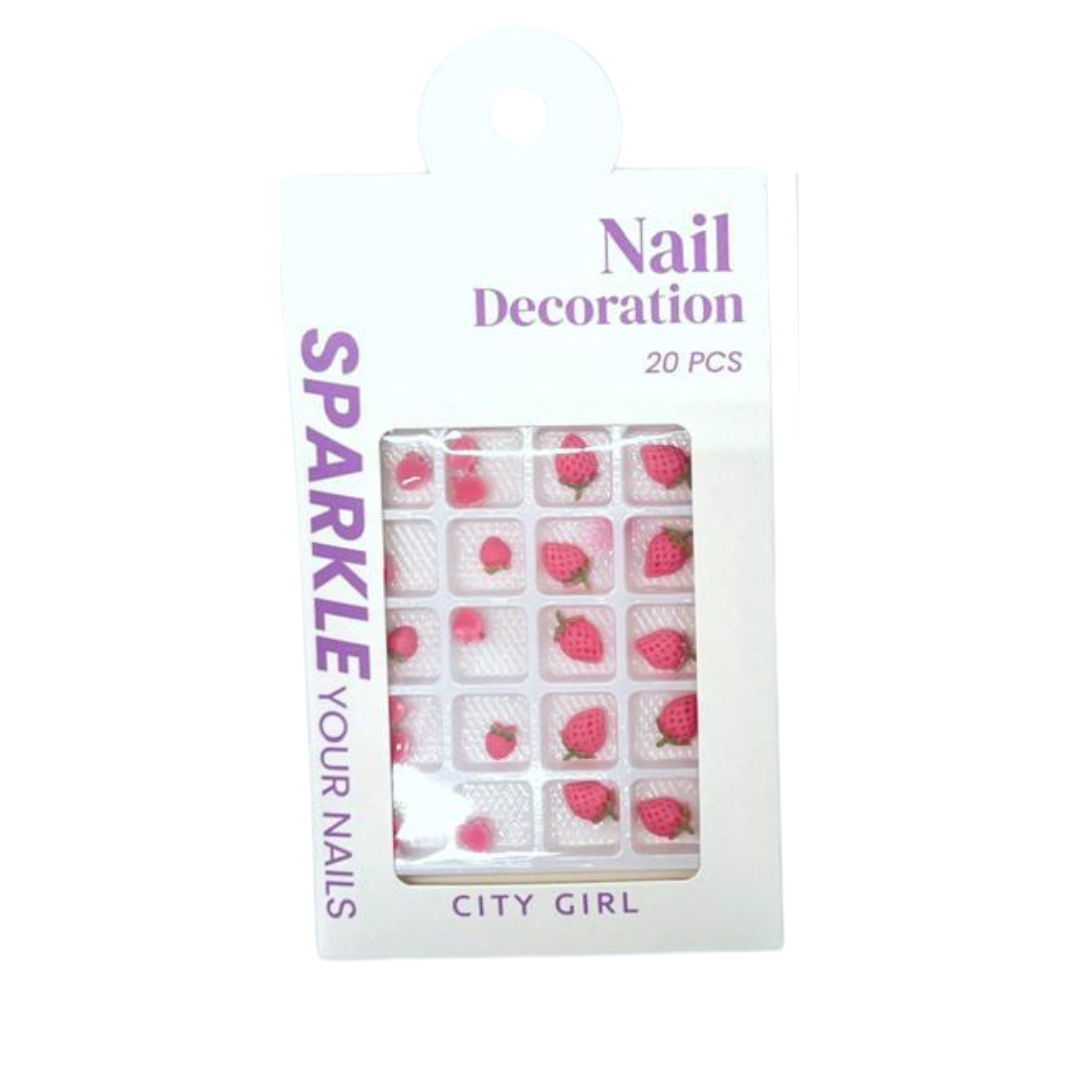 FRUTILLAS - APLIQUES PARA UÑAS - CITY GIRL