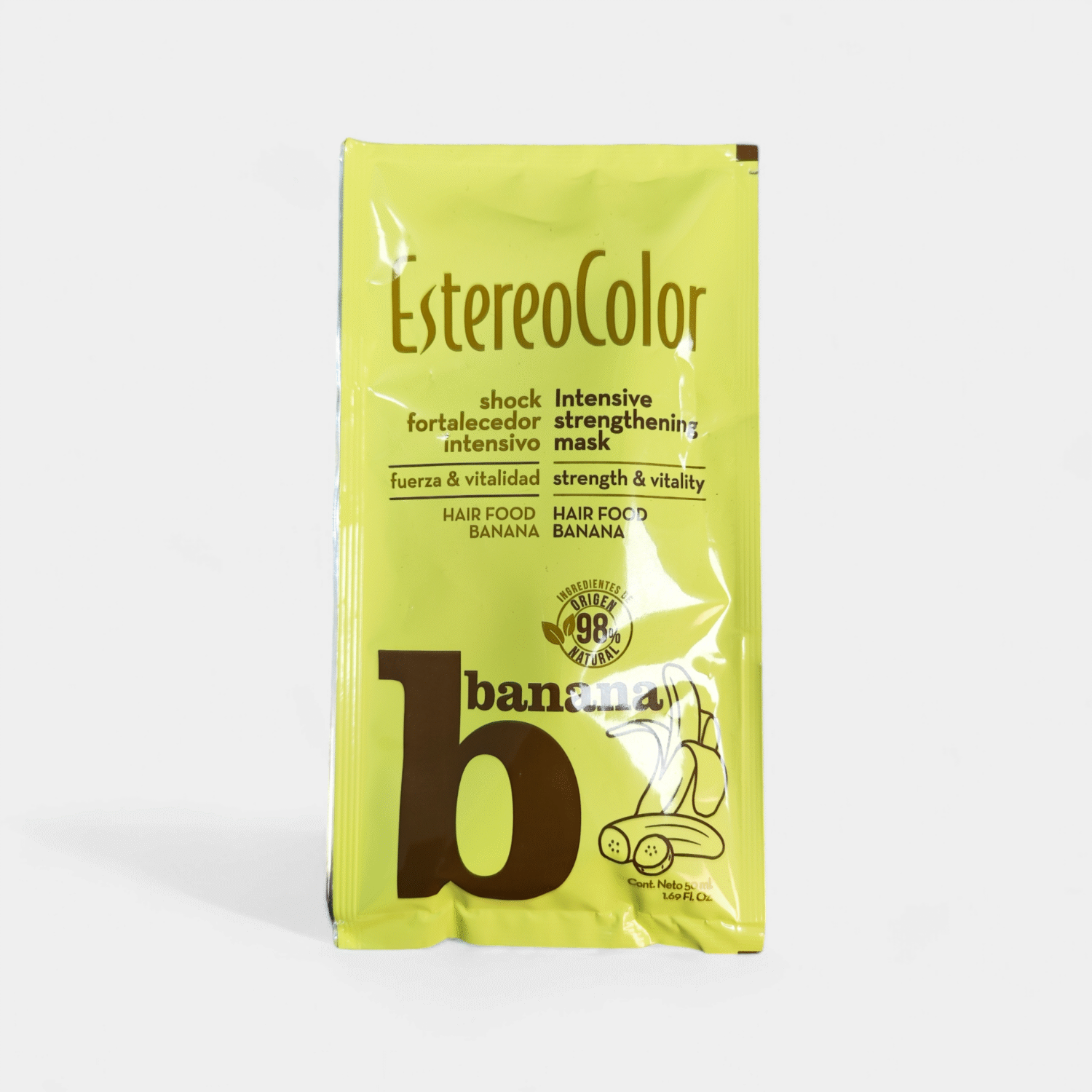 SHOCK FORTALECEDOR INTENSIVO - CON BANANA PARA PELO DÉBIL - ESTEREO COLOR