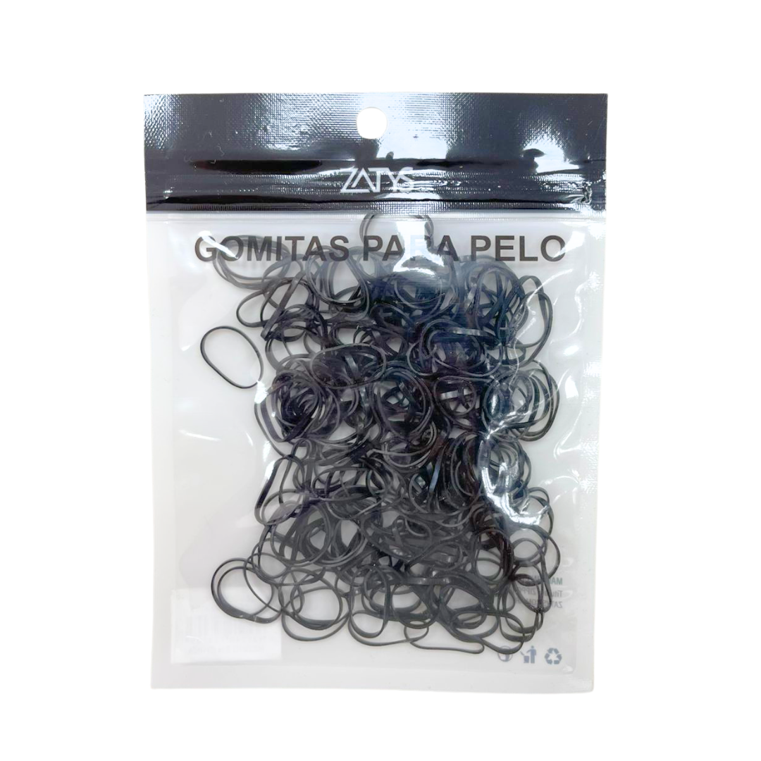 SET DE COLITAS ELÁSTICAS NEGRAS - ZATYS