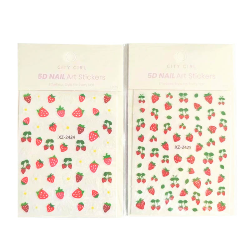 STICKERS FRUTILLAS 5D - CITY GIRL