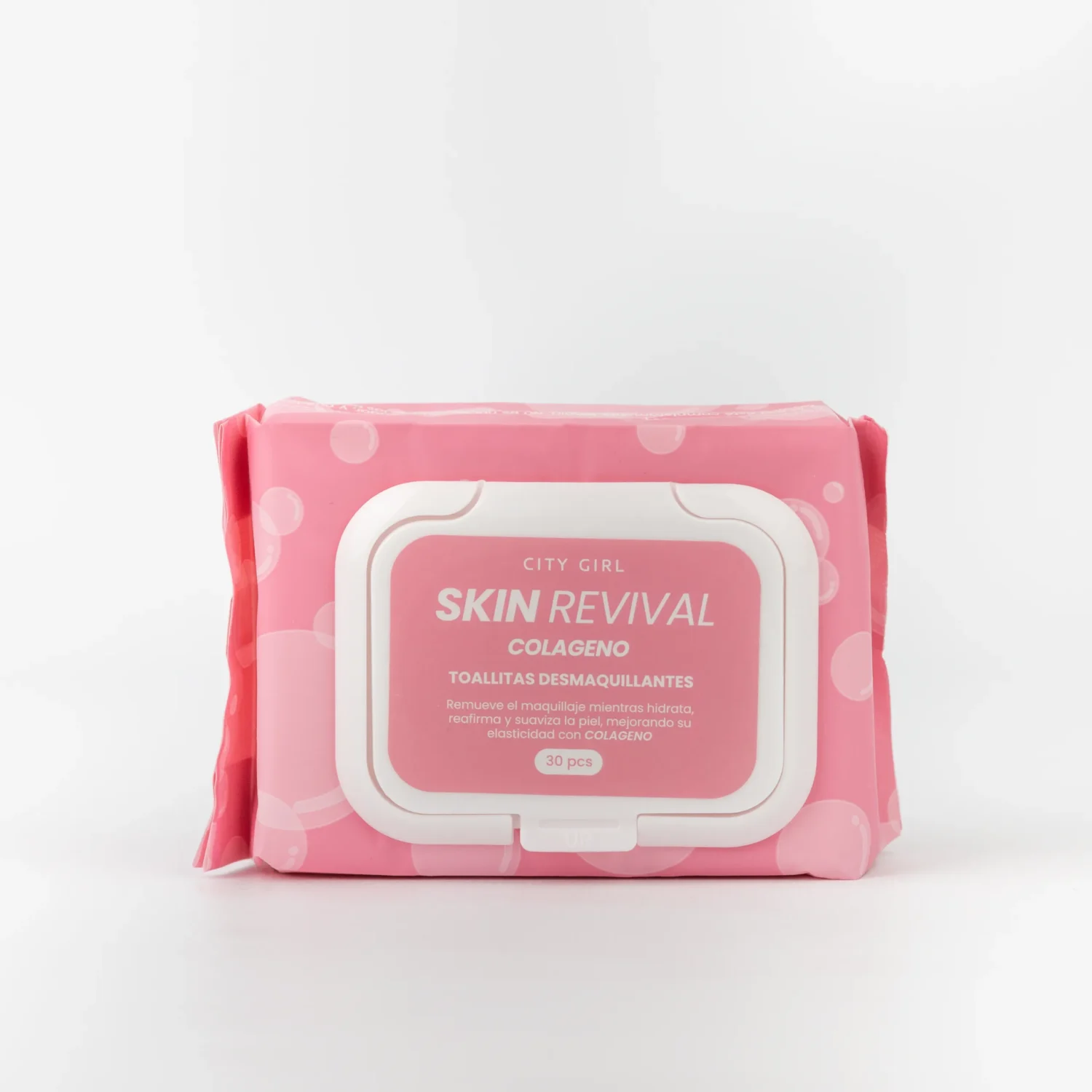 TOALLITAS DESMAQUILLANTES 30PCS - CON COLÁGENO - CITY GIRL
