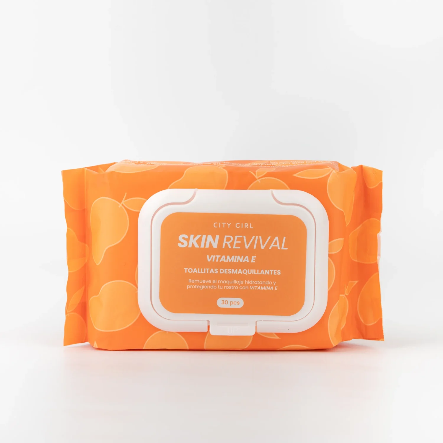 TOALLITAS DESMAQUILLANTES 30PCS - CON VITAMINA E - CITY GIRL