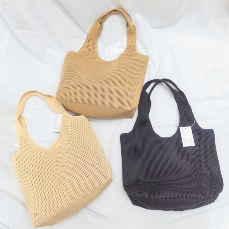 CARTERA DE TELA TEJIDA - CITY GIRL