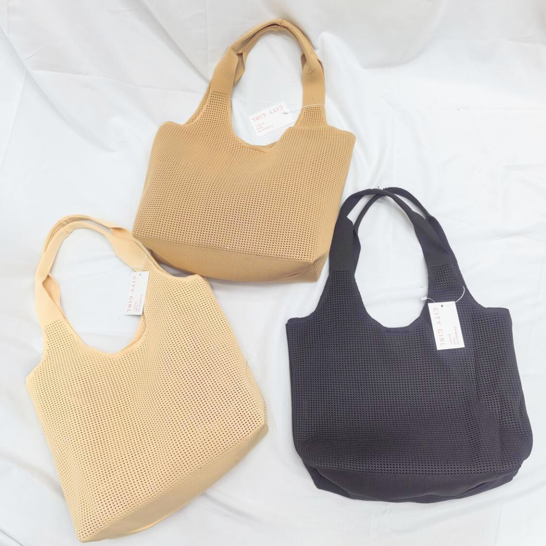 CARTERA DE TELA TEJIDA - CITY GIRL