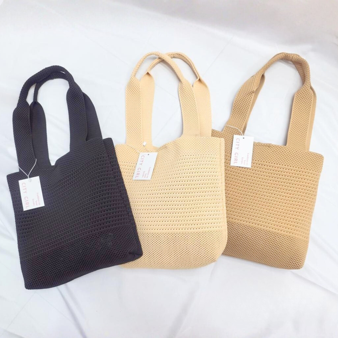 CARTERA DE TELA TEJIDA - CITY GIRL
