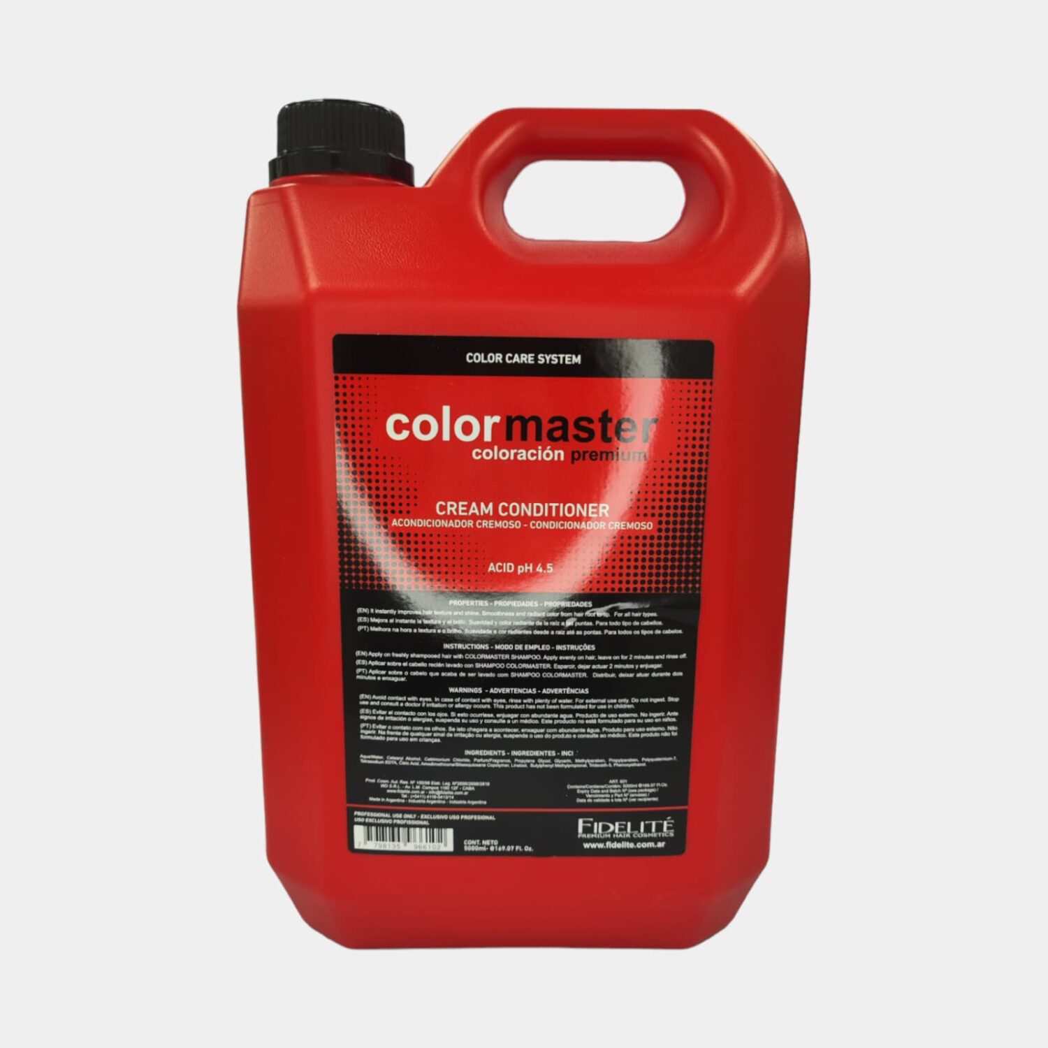 ACODICIONADOR CREMOSO PARA CABELLO 5000ml COLORMASTER - FIDELITE