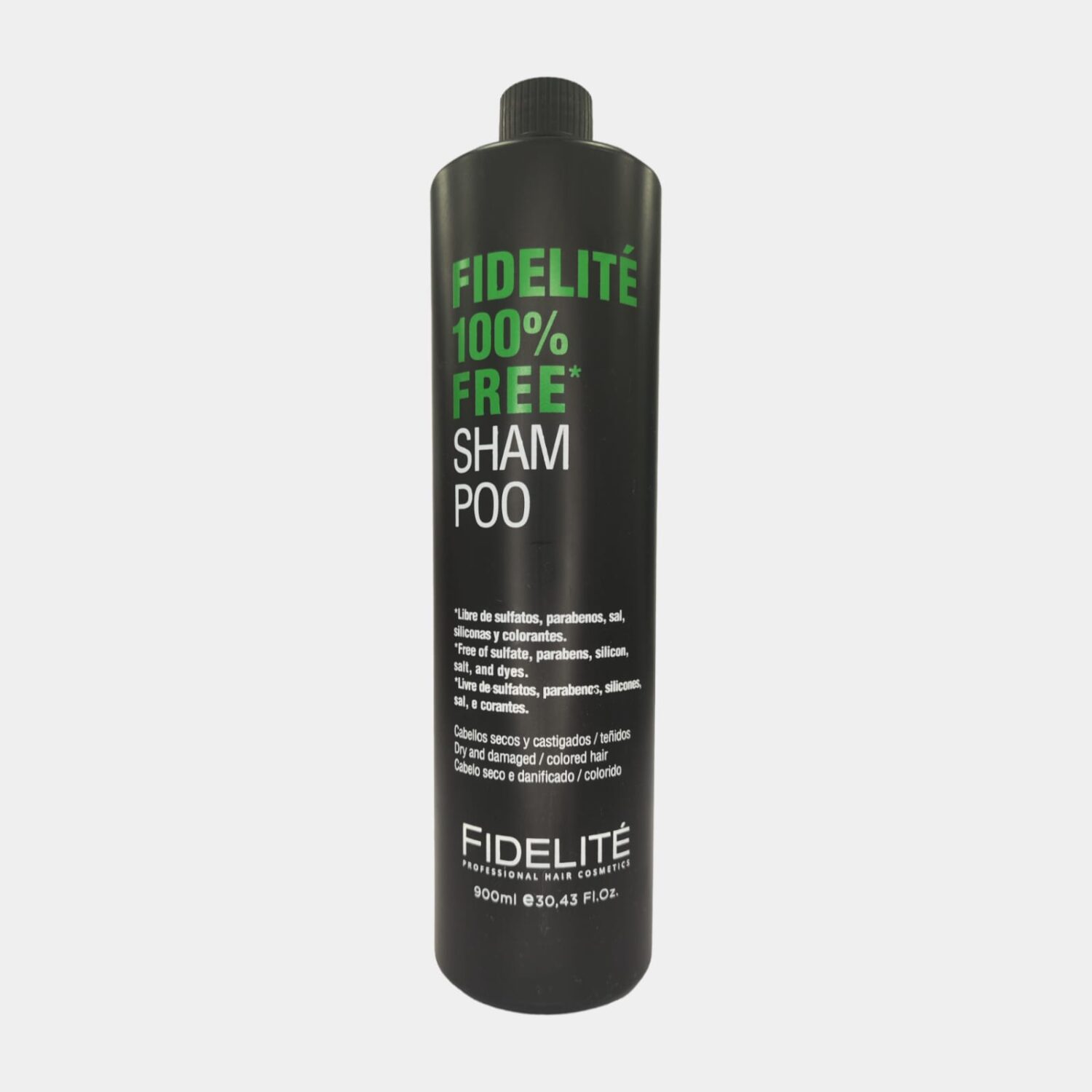 SHAMPOO 100% FREE CABELLOS SECOS, CASTIGADOS Y TEÑIDOS 230ml- FIDELITE