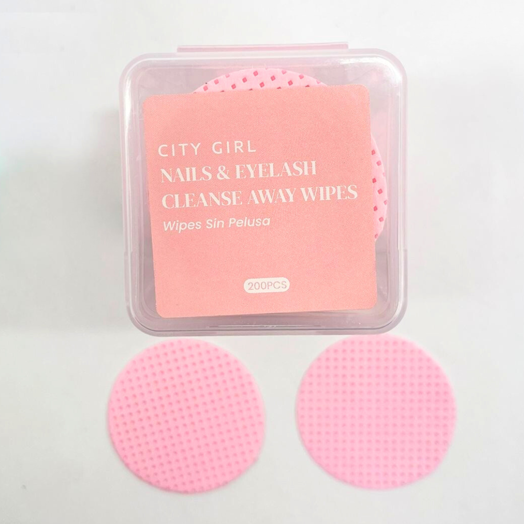 WIPES ROSA REDONDOS - CAJA DE 200 PCS - CITY GIRL