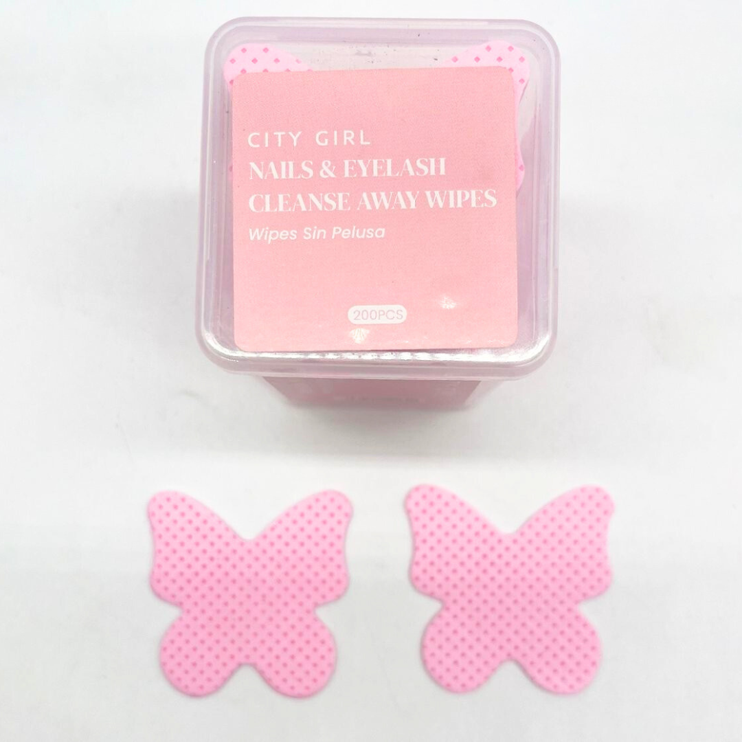 WIPES ROSA MARIPOSA - CAJA DE 200 PCS - CITY GIRL