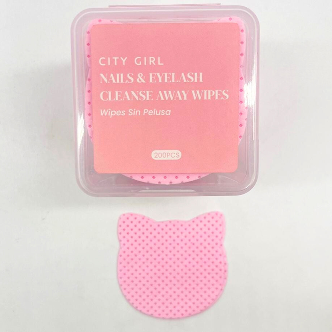 WIPES ROSA GATITO - CAJA DE 200 PCS - CITY GIRL