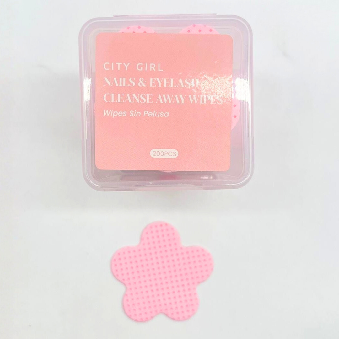 WIPES ROSA FLOR - CAJA DE 200 PCS - CITY GIRL