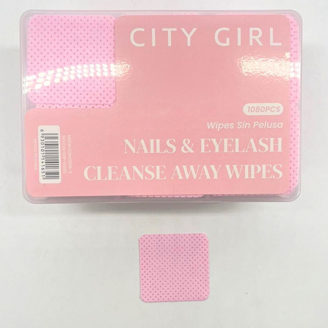 WIPES ROSA CUADRADOS - CAJA DE 1080 PCS - CITY GIRL