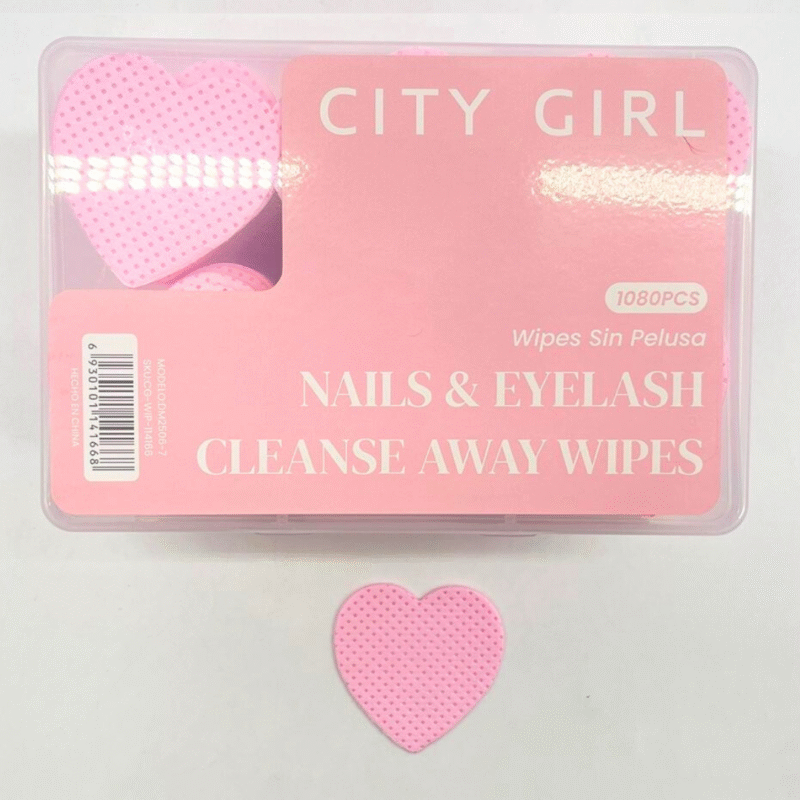 WIPES ROSA CORAZÓN - CAJA DE 1080 PCS - CITY GIRL