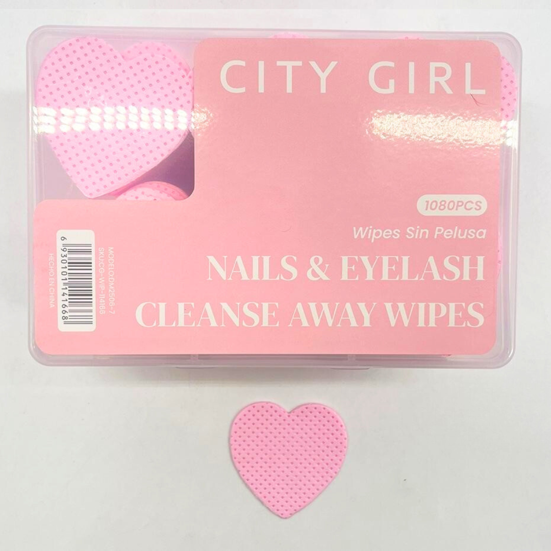 WIPES ROSA CORAZÓN - CAJA DE 1080 PCS - CITY GIRL