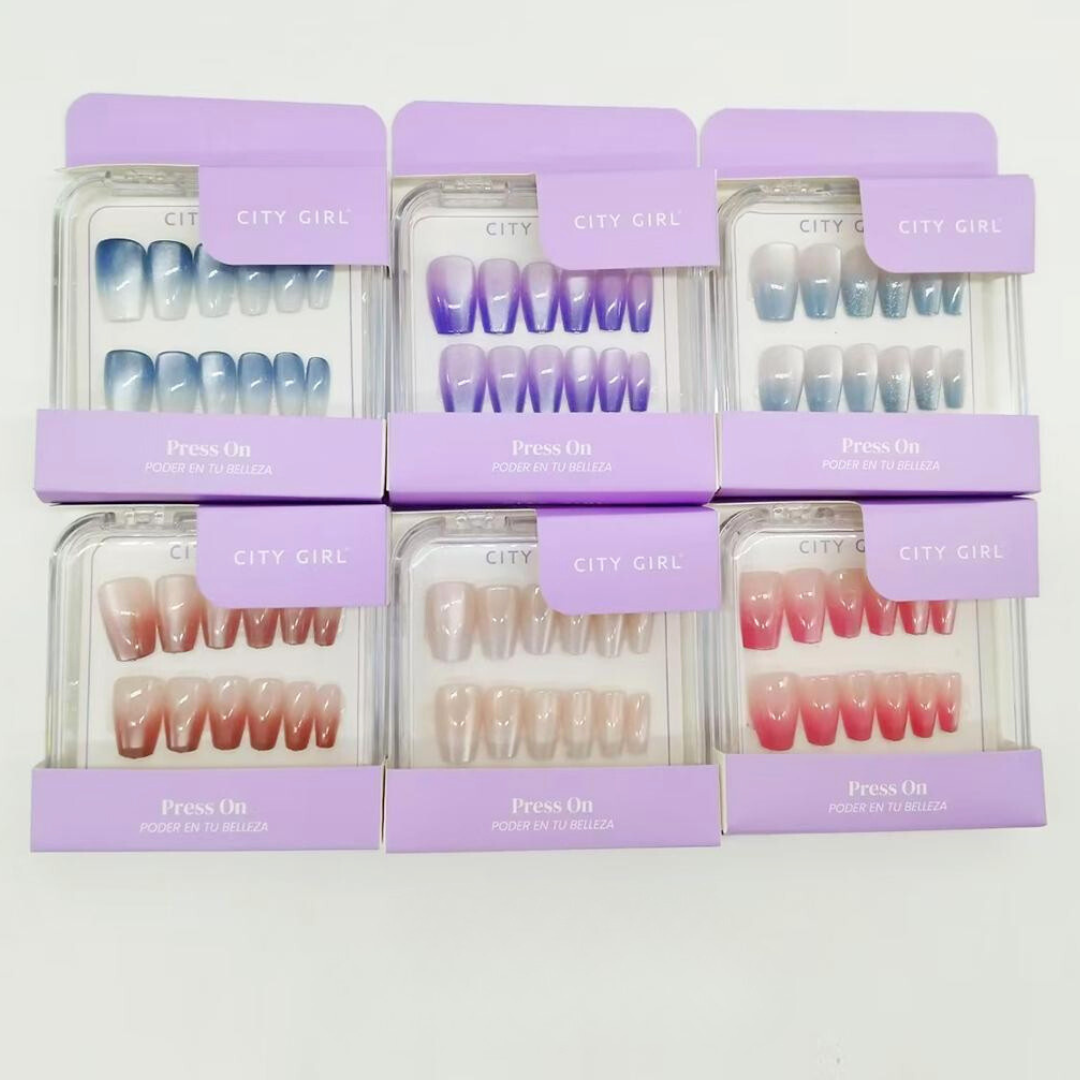 PAQ* 12U PRESS ON COFFIN + CAT EYE + DEGRADÉ