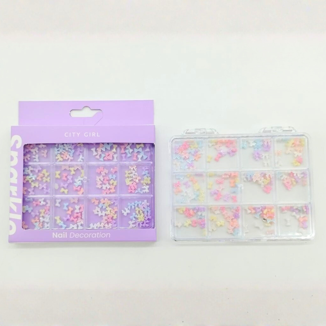 MOÑOS APLIQUES PARA UÑAS EN COLOR PASTEL - CITY GIRL