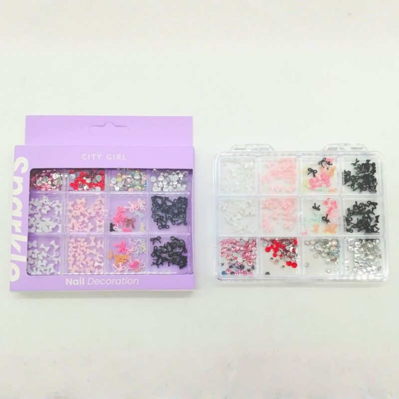 MOÑOS APLIQUES PARA UÑAS + STRASS - CITY GIRL