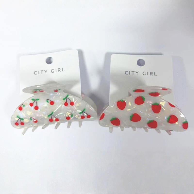 BROCHES CON CEREZAS / FRUTILLAS - PAQUETE 12 UNIDADES