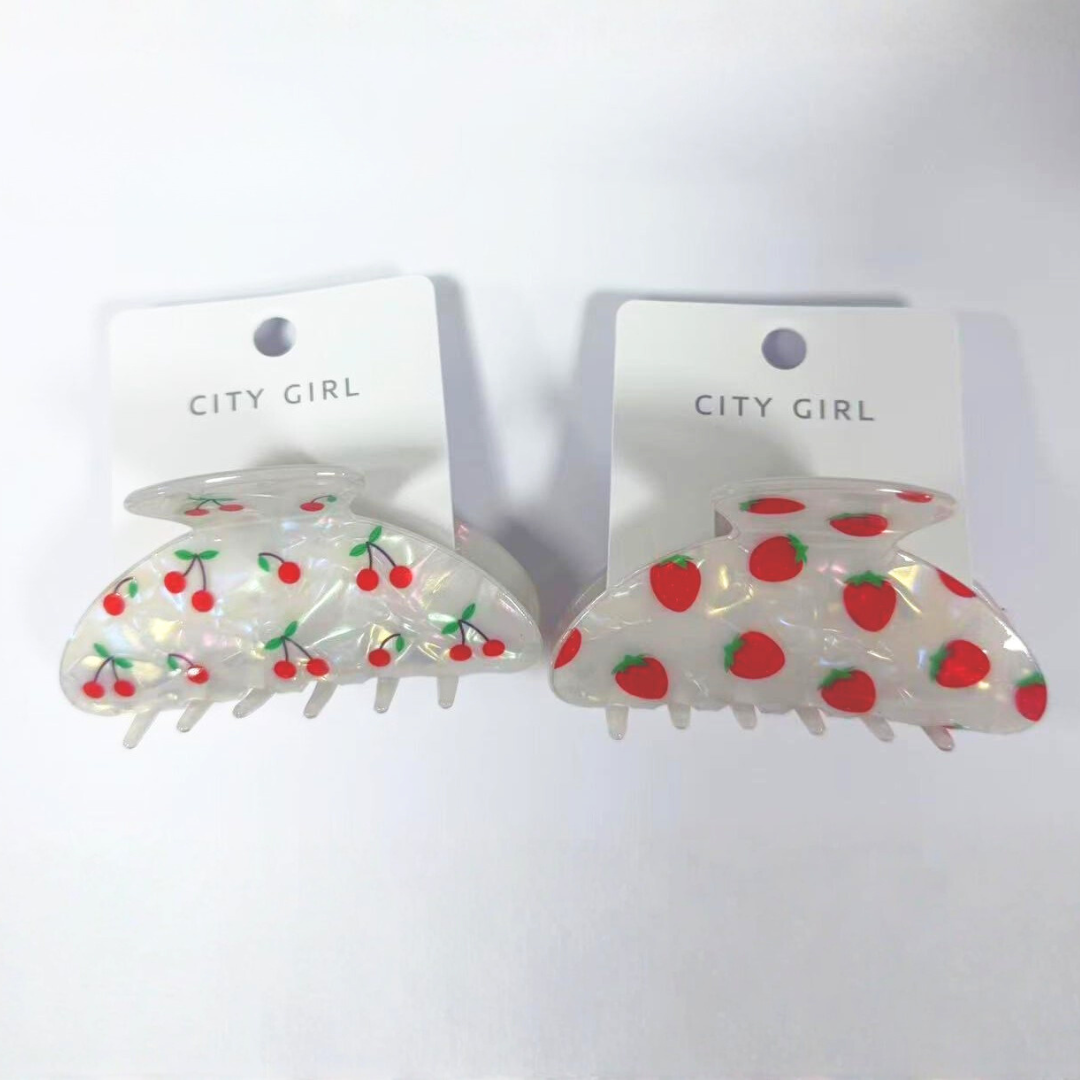 BROCHES CON CEREZAS / FRUTILLAS - PAQUETE 12 UNIDADES