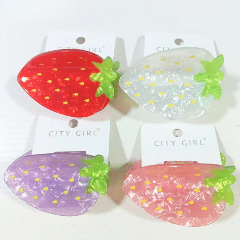BROCHES FRUTILLAS TORNASOL - PAQUETE 12 UNIDADES