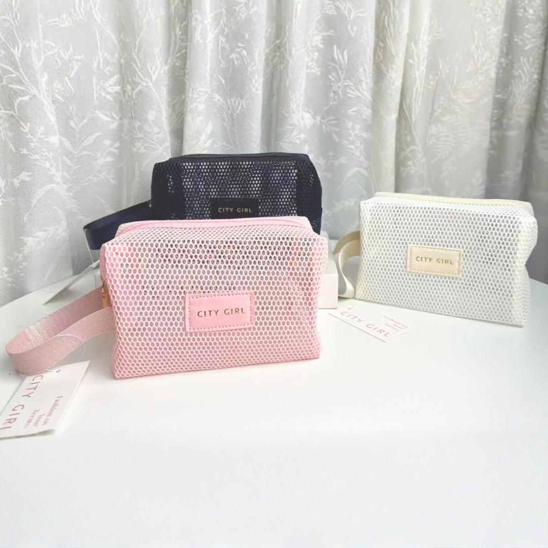 NECESER / PORTA COSMÉTICOS DE RED - CITY GIRL