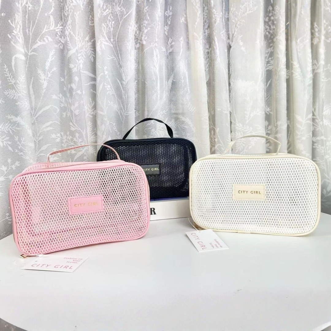 PORTA COSMETICOS RED RECTANGULAR - CITY GIRL