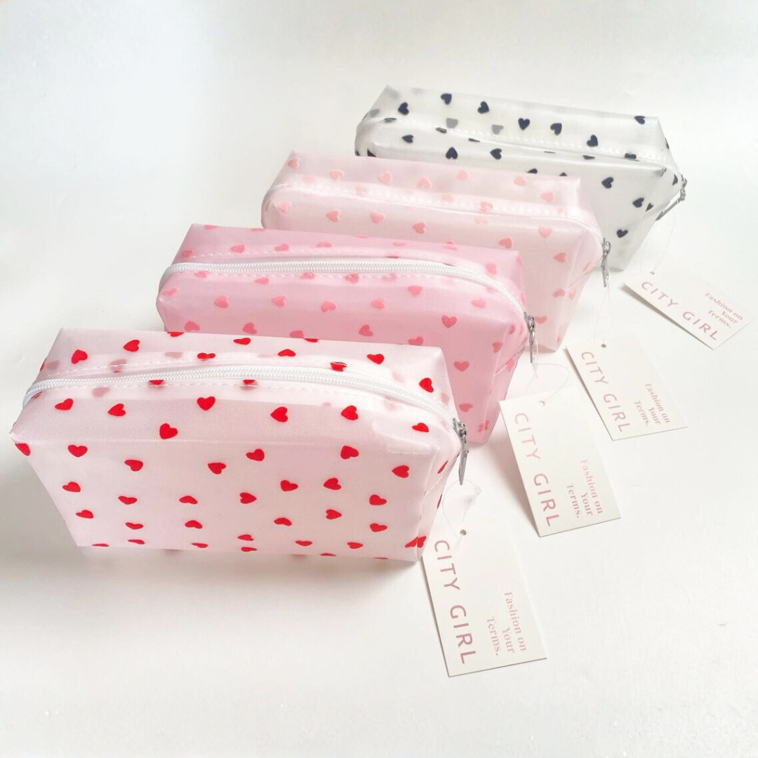 NECESER / PORTA COSMÉTICOS CORAZONES – CITY GIRL