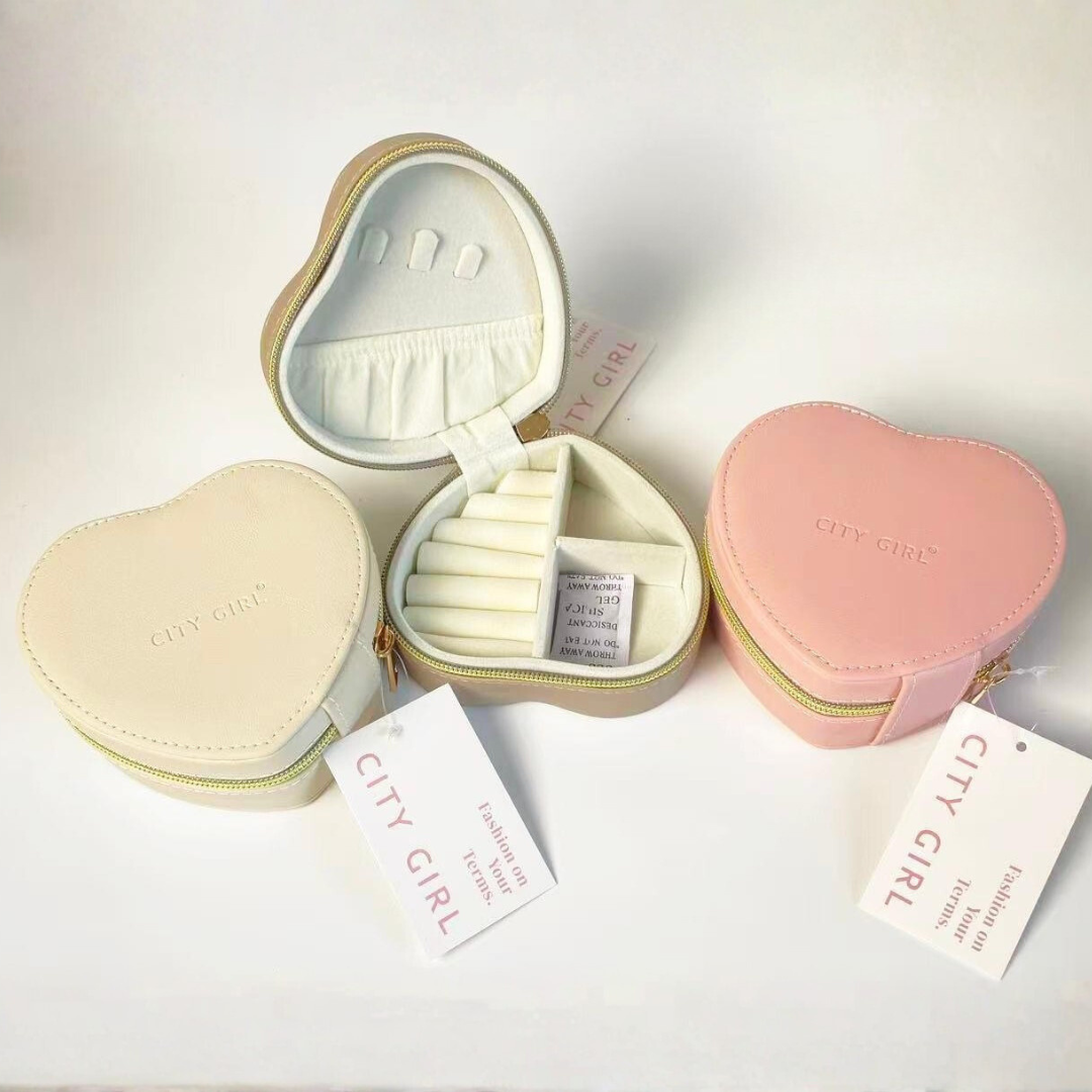 ALHAJERO / JOYERO CORAZÓN ORGANIZADOR DE VIAJE MEDIANO - CITY GIRL