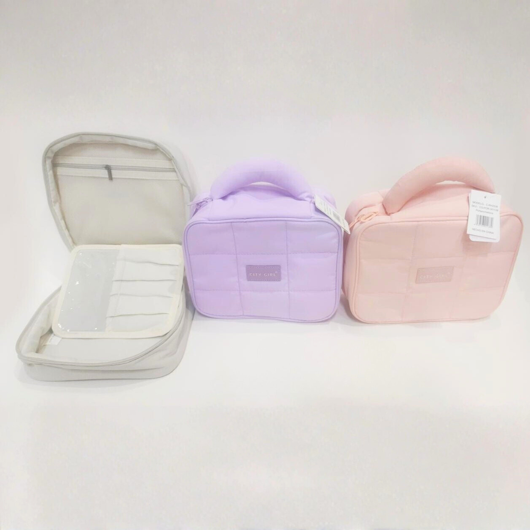NECESER / PORTA COSMÉTICOS PUFFER – CITY GIRL