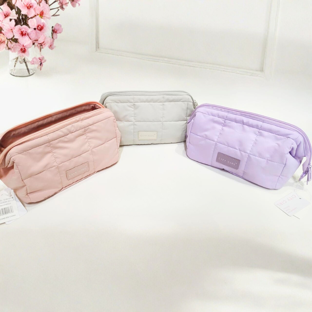 NECESER / PORTA COSMÉTICOS PUFFER – CITY GIRL