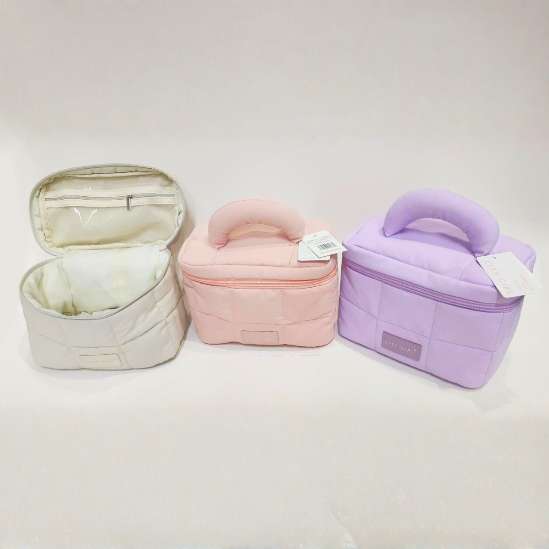 NECESER / PORTA COSMÉTICOS PUFFER – CITY GIRL