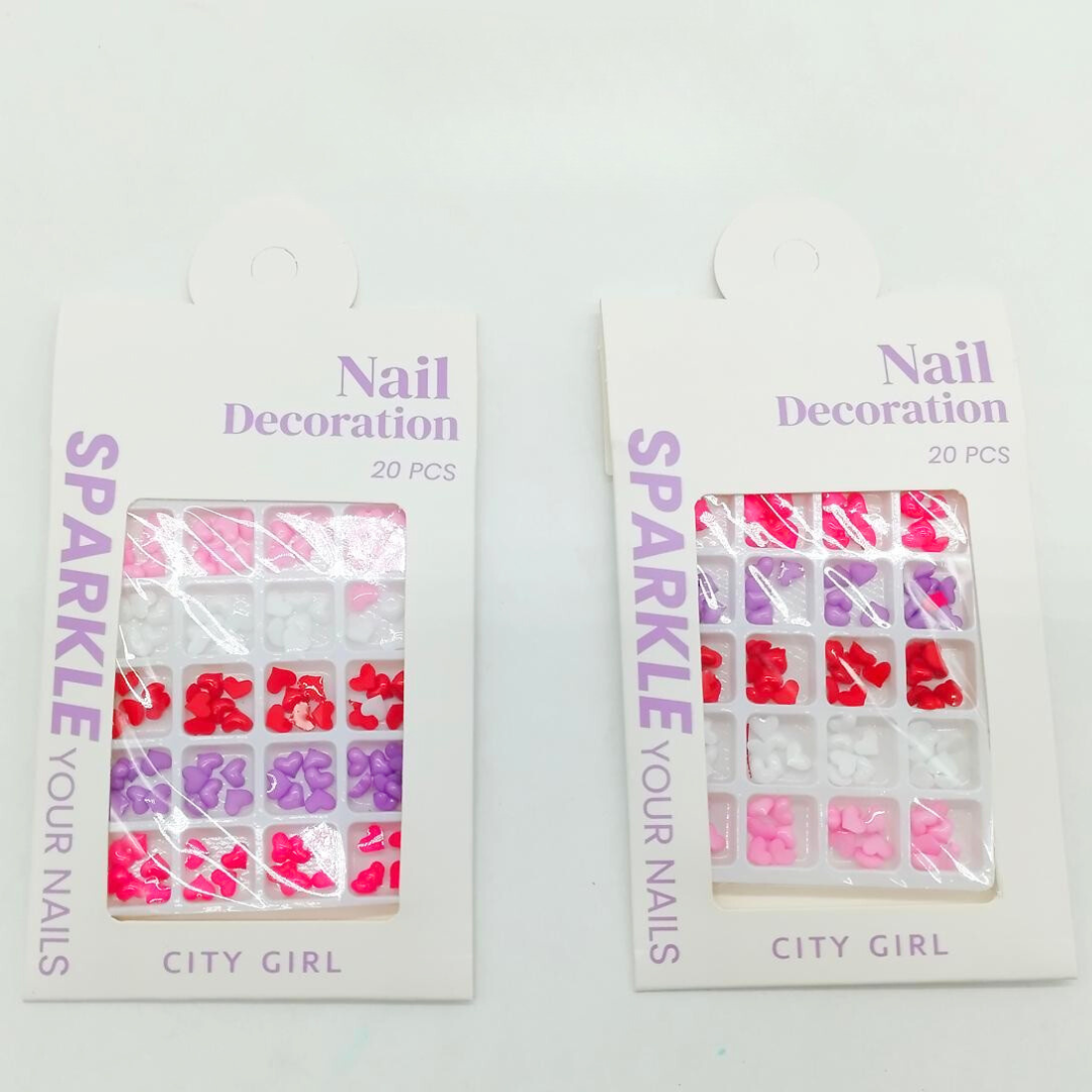 APLIQUES DE CORAZONES - CITY GIRL