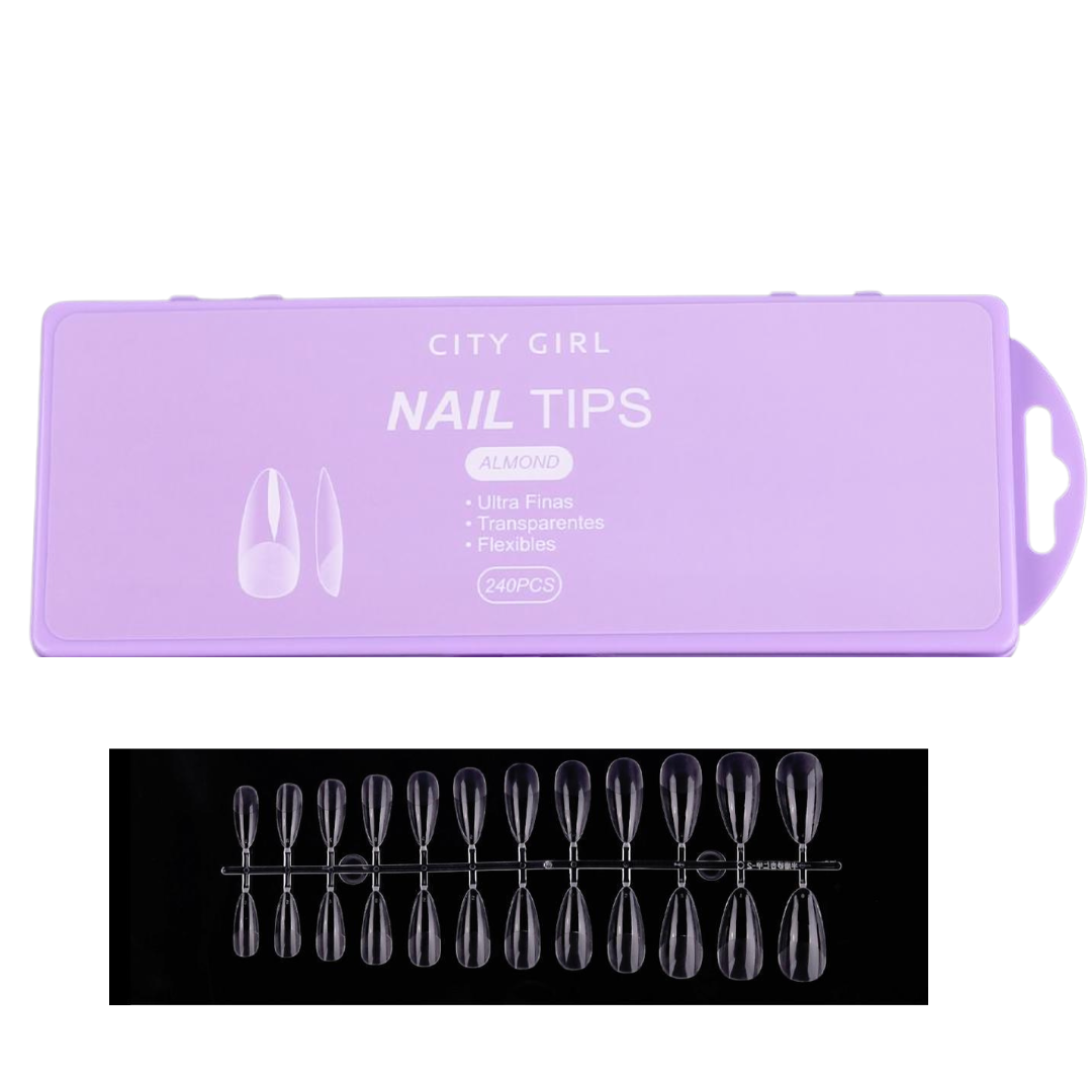 TIPS ALMENDRA 240 PCS - CITY GIRL