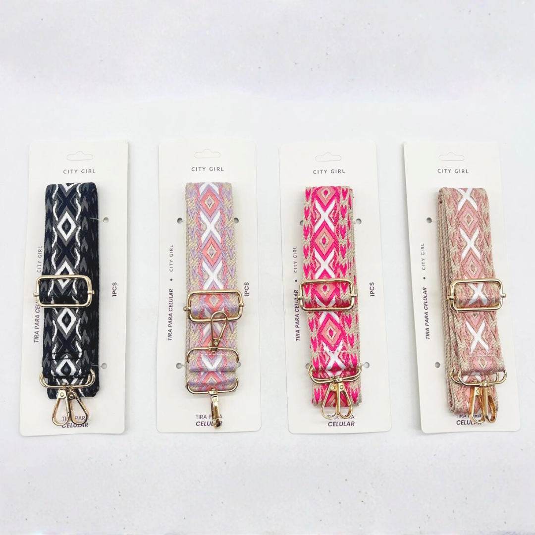 CORREA PARA CARTERA PAQUETE 12u - CITY GIRL