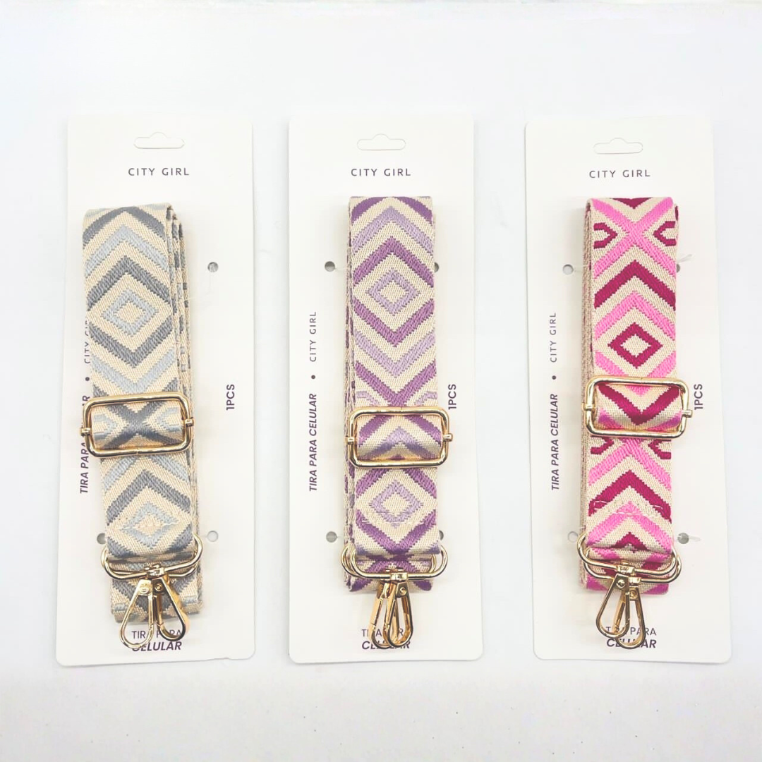 CORREA PARA CARTERA PAQUETE 12u - CITY GIRL