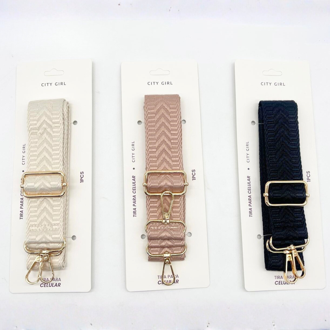CORREA PARA CARTERA PAQUETE 12u - CITY GIRL