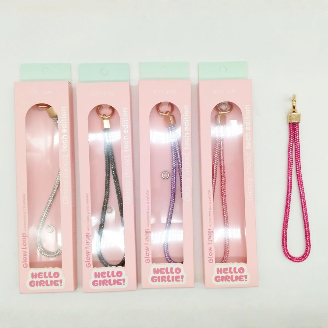 LLAVERO TIRA COLGANTE PARA TELEFONO -  CITY GIRL