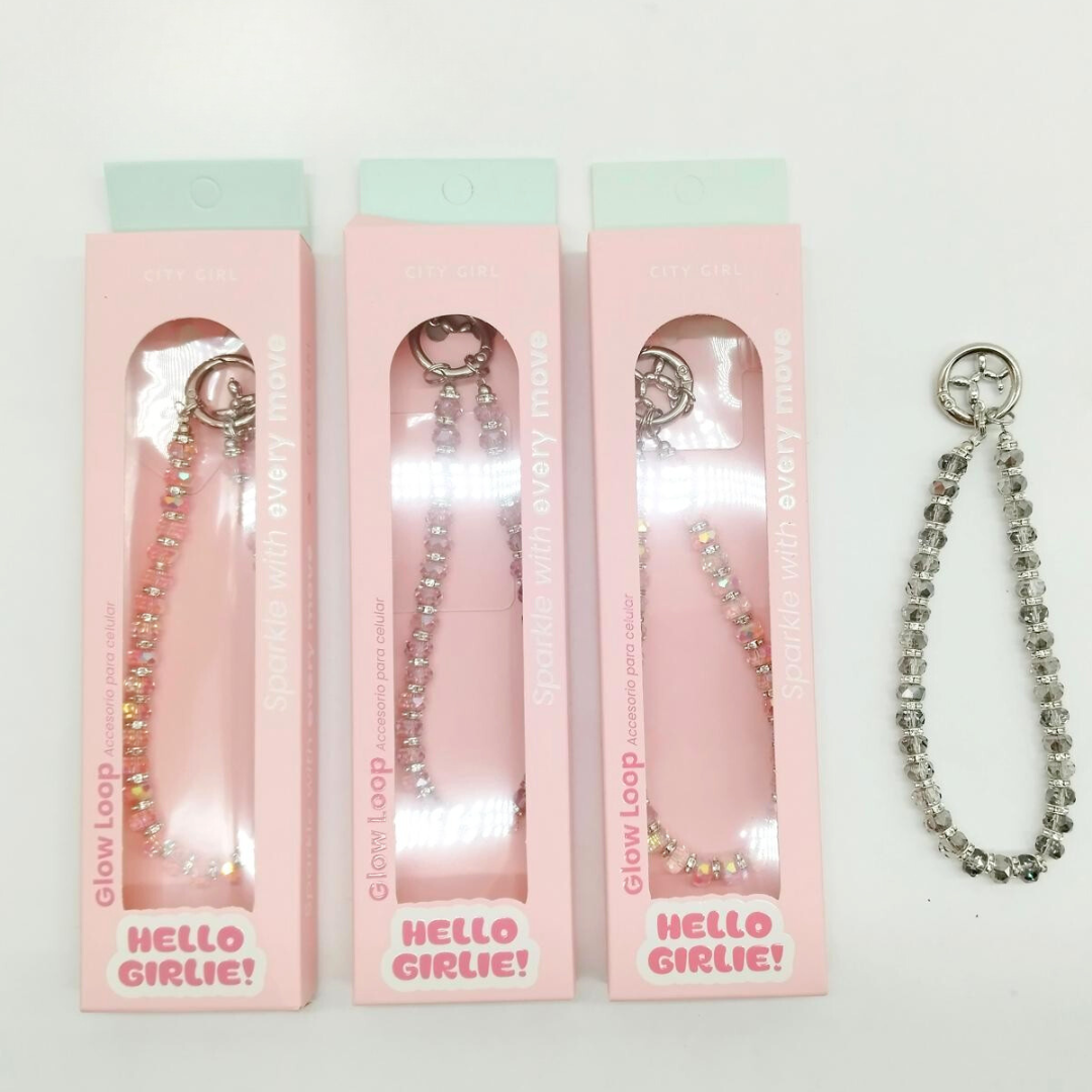 LLAVERO TIRA COLGANTE PARA TELEFONO -  CITY GIRL