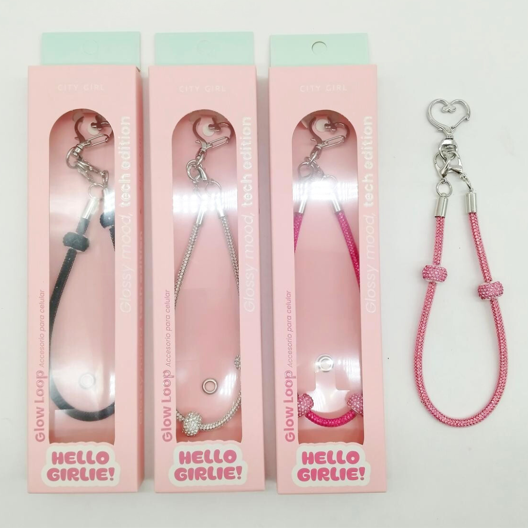 LLAVERO TIRA COLGANTE PARA TELEFONO -  CITY GIRL