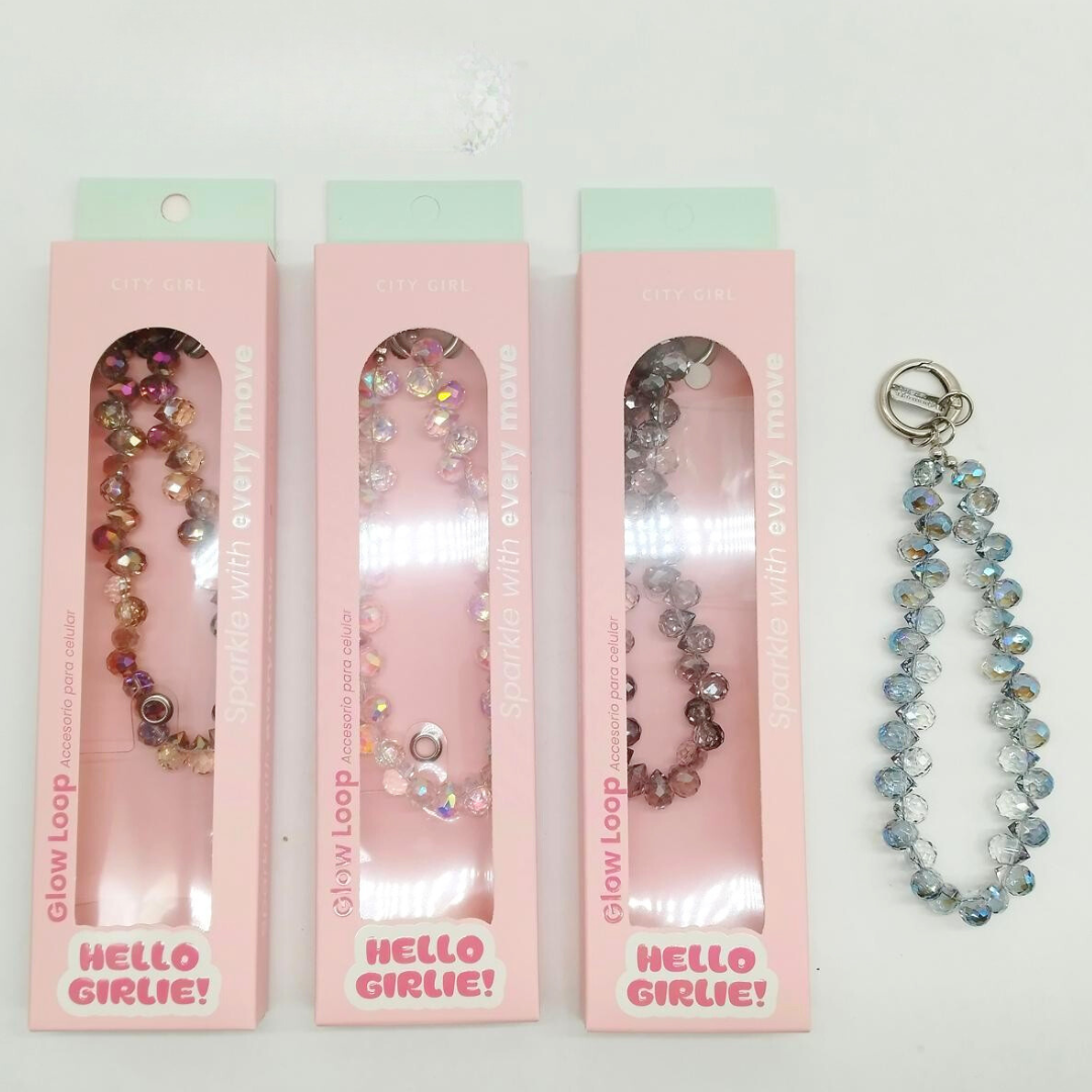 LLAVERO TIRA COLGANTE PARA TELEFONO - CITY GIRL