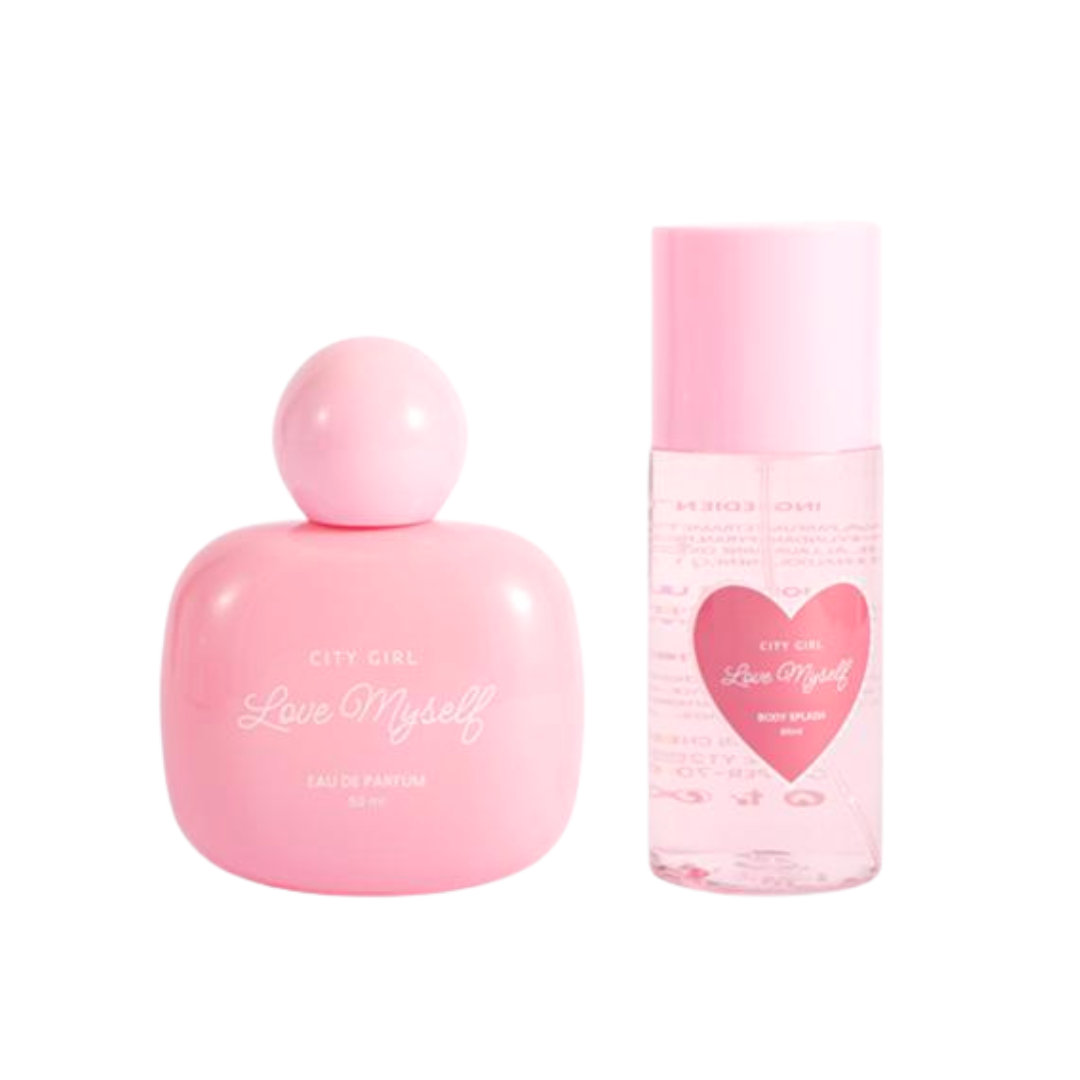 PERFUME LOVE MYSELF 50ml + BODY SPLASH 85ml – CITY GIRL
