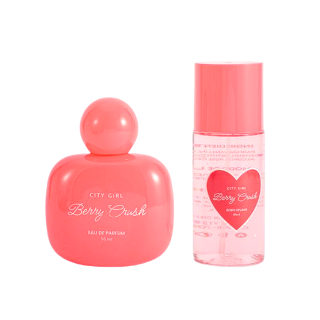 PERFUME BERRY CRUSH 50ml + BODY SPLASH 85ml – CITY GIRL