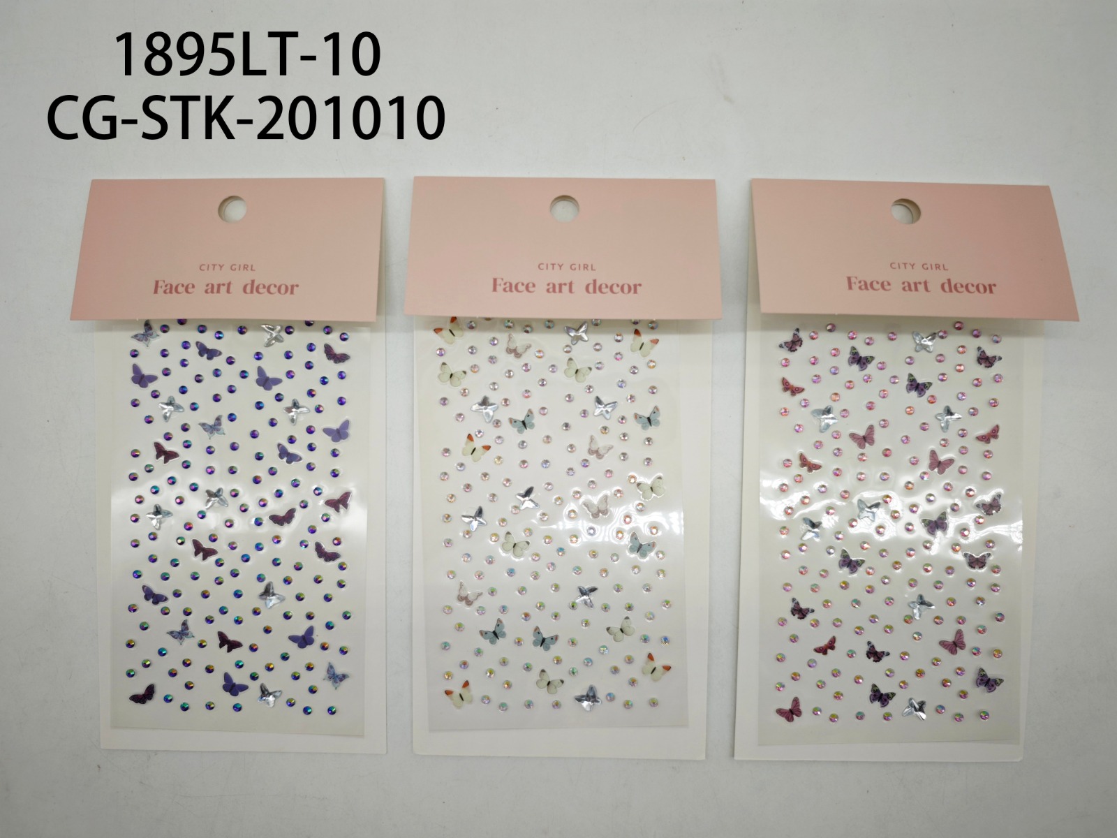 Strass Para Rostro Con Mariposas- City Girl