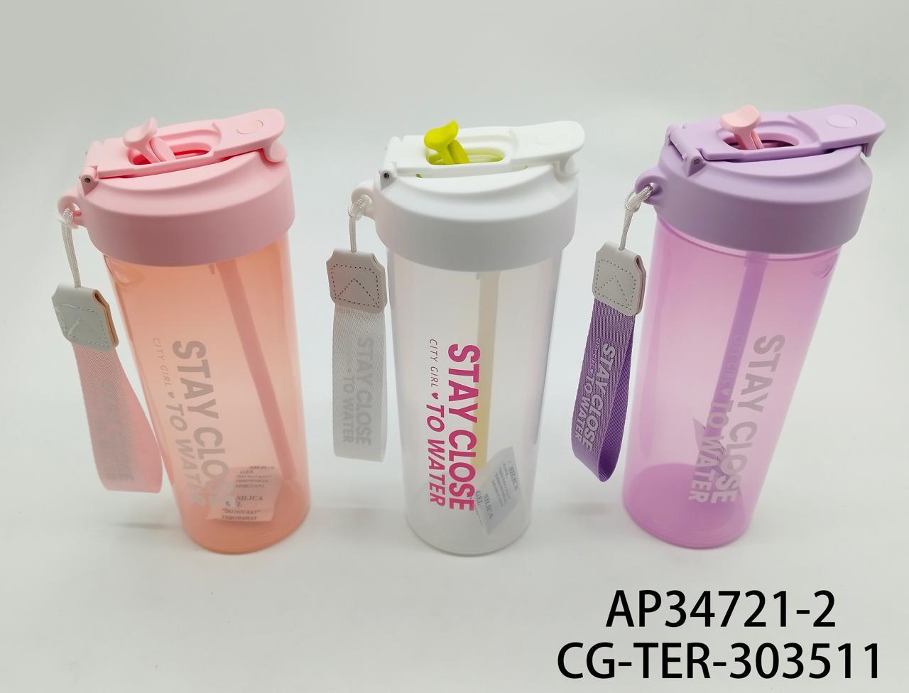 Termo De Plastico Deportivo 650ml- City Girl