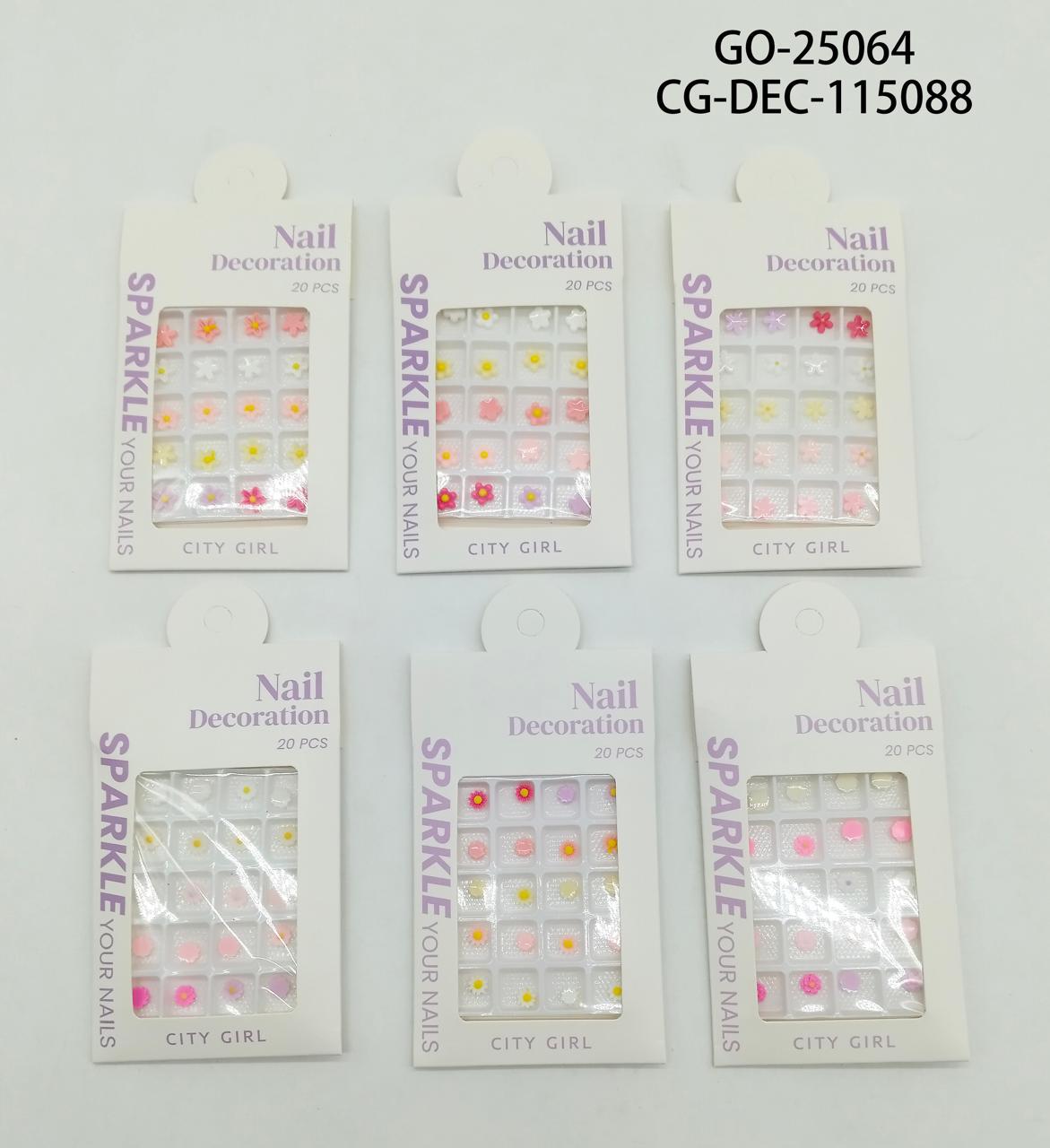 Decoracion Para Uñas Florcitas- City Girl