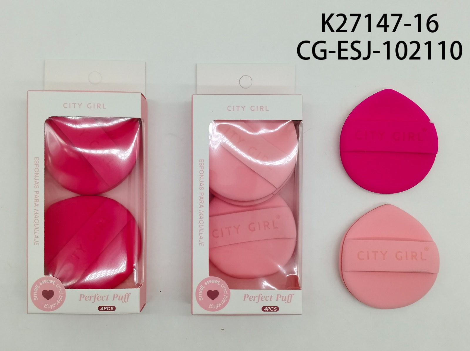 Esponja Para Maquillaje Redondo 2pcs- City Girl